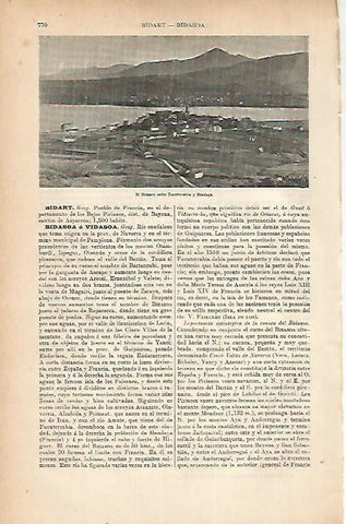 LAMINA ESPASA 22243: El Bidasoa entre Fuenterrabia y Hendaya