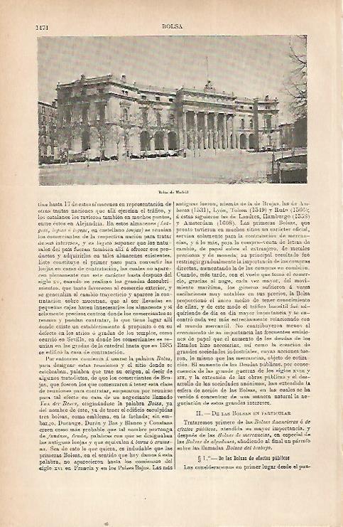 LAMINA ESPASA 22360: Bolsa de Madrid