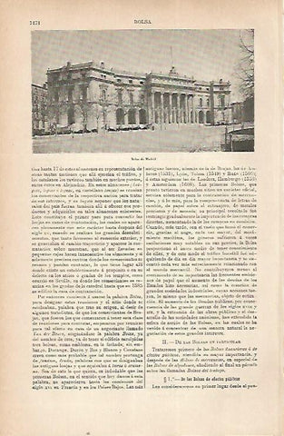 LAMINA ESPASA 22360: Bolsa de Madrid