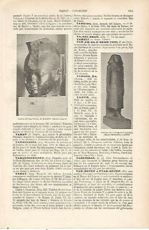 LAMINA ESPASA 22660: Cabeza de una estatua de Taharku