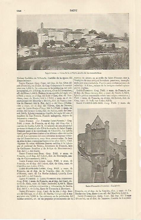 LAMINA ESPASA 22957: Abadia de Saint Ferme