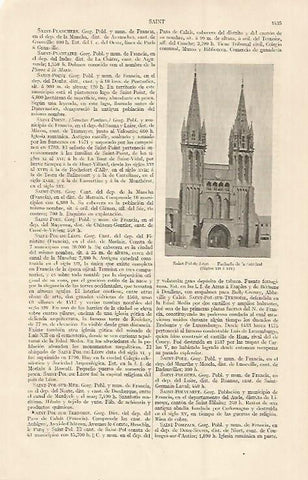 LAMINA ESPASA 22997: Catedral de Saint Pol de Leon Francia