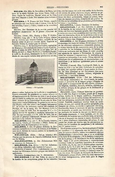LAMINA ESPASA 21613: Capitolio de Helena Estados Unidos