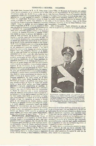 LAMINA ESPASA 21663: El presidente Aramburu de Argentina