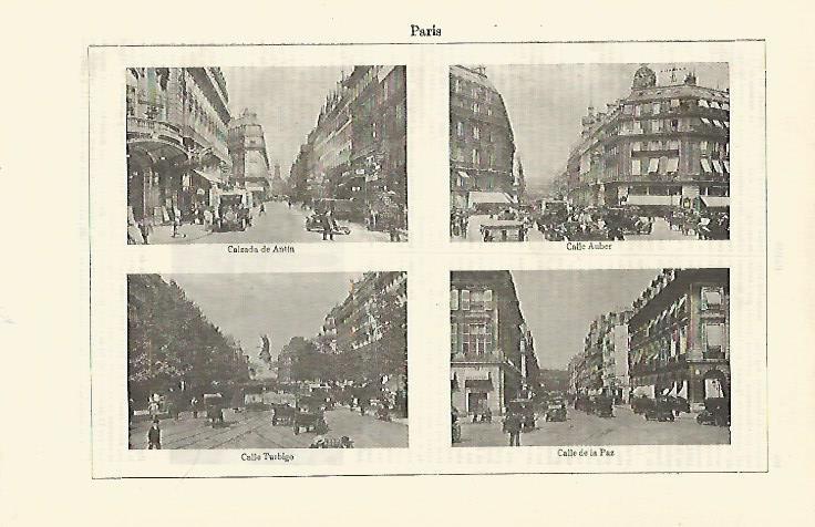 LAMINA ESPASA 23333: Calzada de Antin Calle de la Paz Calle Auber de Paris