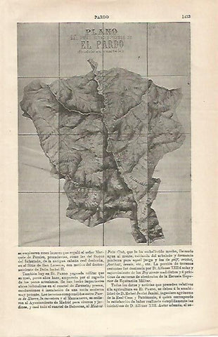LAMINA ESPASA 23638: Plano de El Pardo