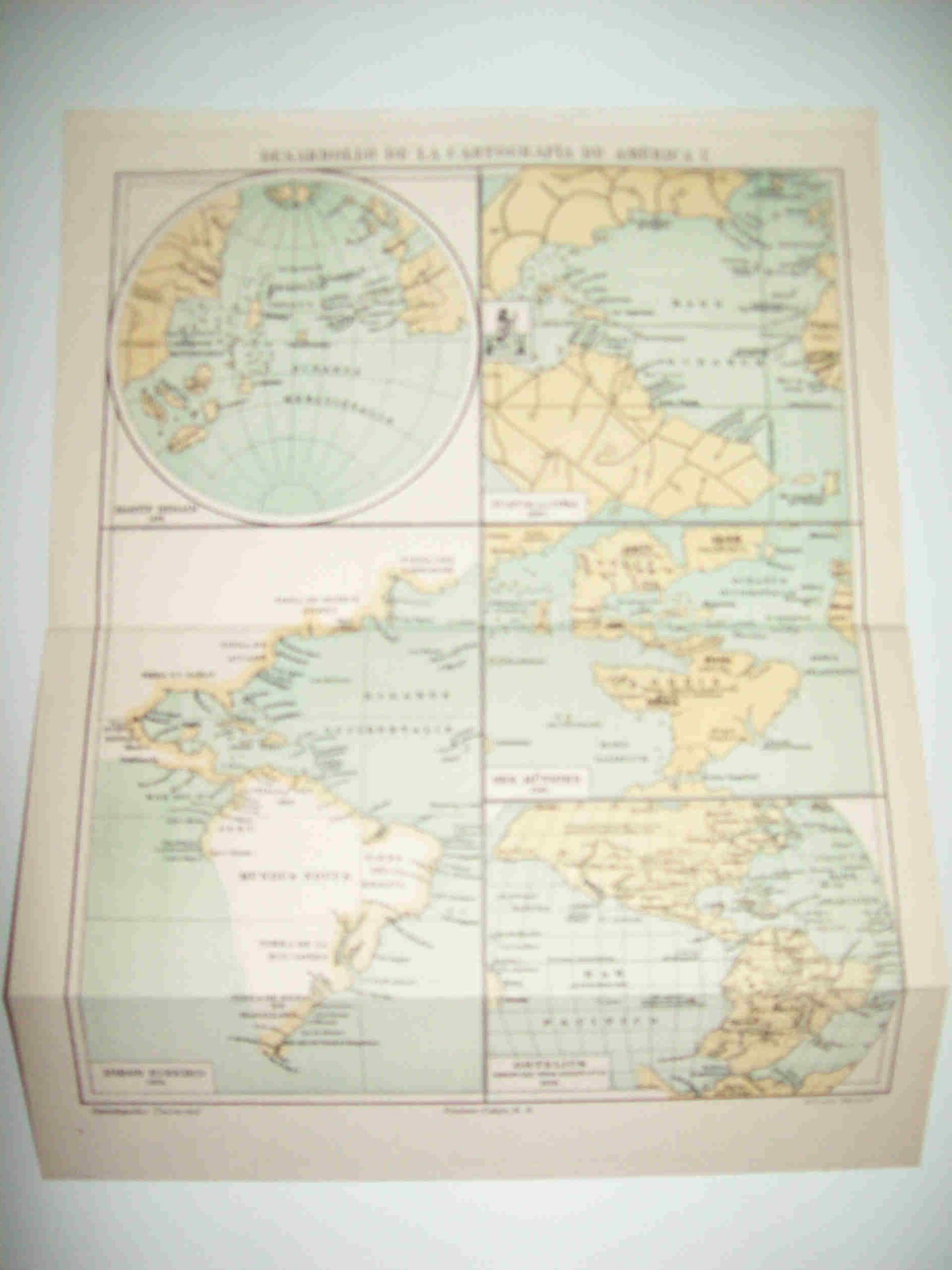 LAMINA ESPASA 23669: Desarrollo de la cartografia en America