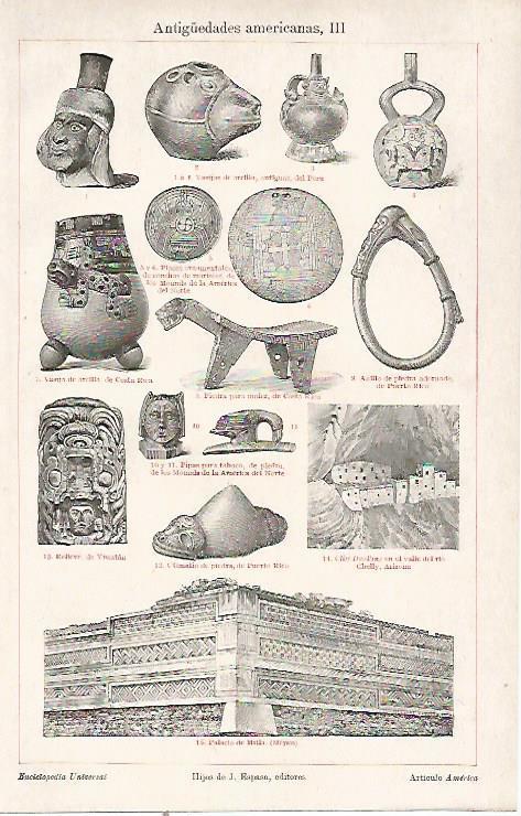 LAMINA ESPASA 23681: Antiguedades americanas II