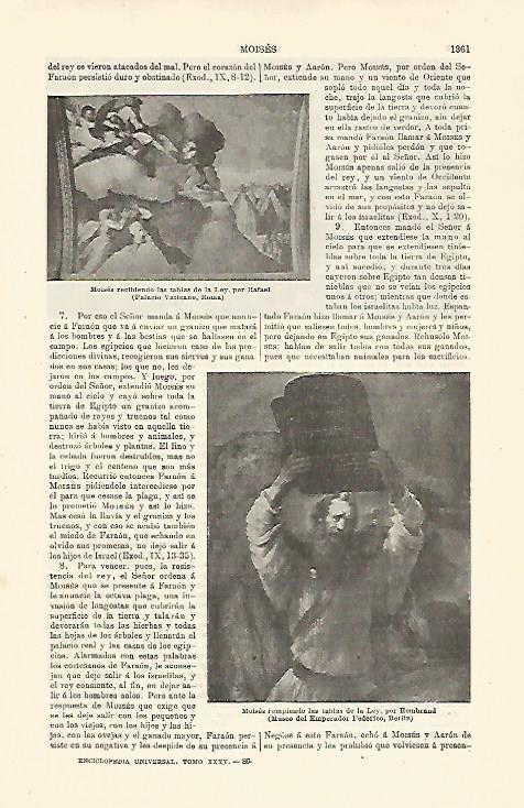 LAMINA ESPASA 24176: Moises por Rafael y Rembrandt