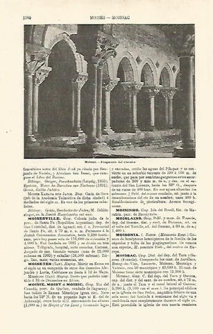 LAMINA ESPASA 24180: Claustro del Monasterio de Moissac