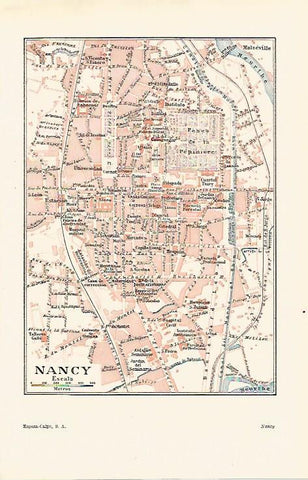 LAMINA ESPASA 24640: Plano de Nancy