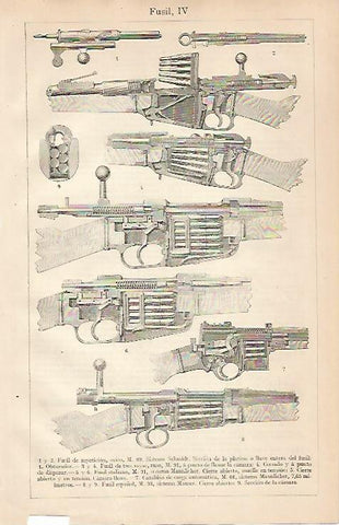 LAMINA ESPASA 24757: Fusil de repeticion