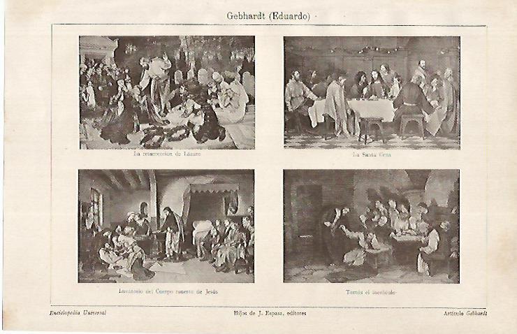 LAMINA ESPASA 24921: Pinturas de Gebhardt
