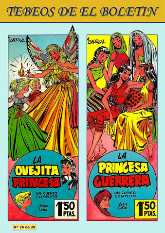 Los Tebeos de El Boletin numero 130: Celia, suplemento pulgarcito: La ovejita princesa y La princesa guerrera