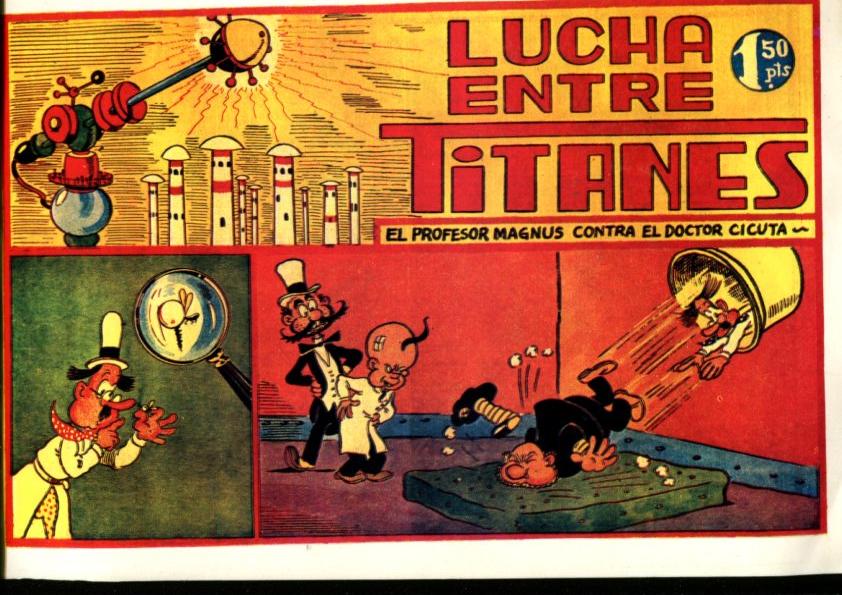 Facsimil El Profesor Magnus contra Dr.Cicuta : Lucha entre titanes