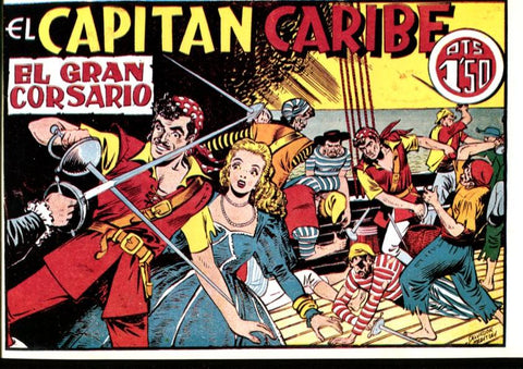 Facsimil: King  Caribe el gran corsario: El capitan caribe
