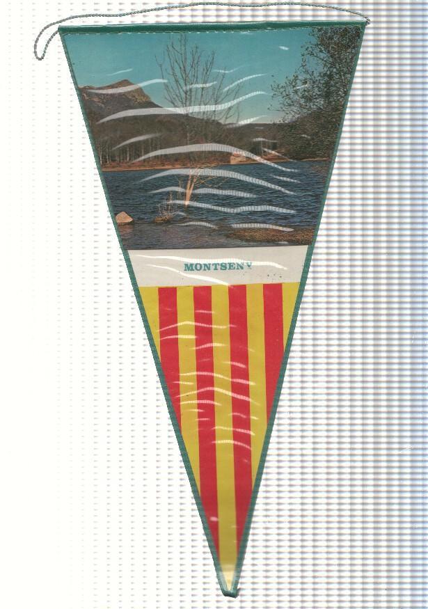 BANDERIN: MONTSENY, Parque Natural - Imagen del pantano de Santa Fe y Senyera