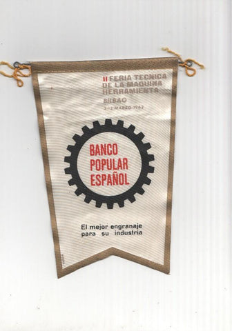 BANDERIN: II FERIA TECNICA DE LA MAQUINA HERRAMIENTA de Bilbao (3-12 Marzo de 1962)