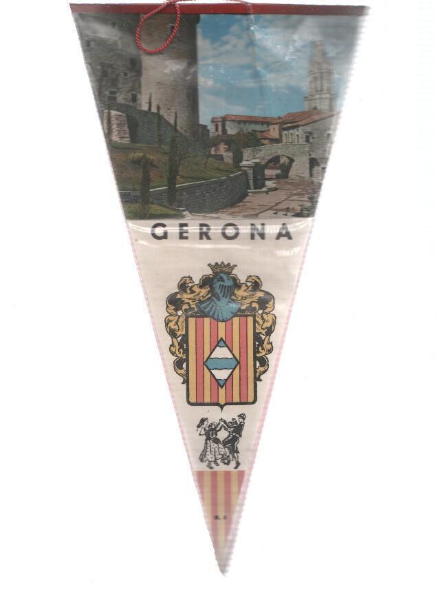 BANDERIN: GERONA - Imagen de Girona y escudo de la localidad