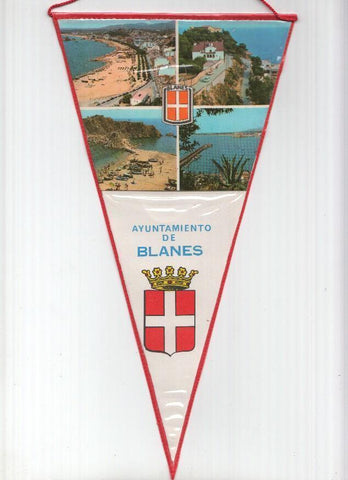 BANDERIN: BLANES - Imagen Aerea de Blanes y escudo (Numero 05)