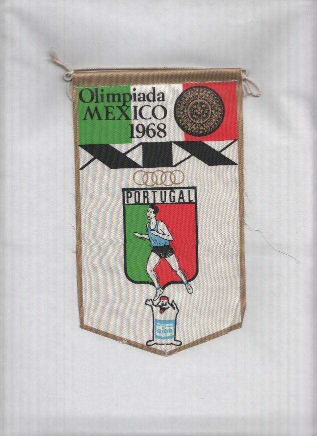 Banderin Olimpiada Mexico 1968 : Portugal (Editor detergentes Gior)