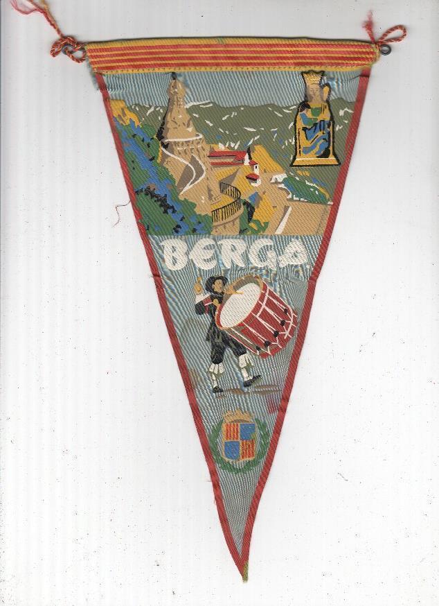 BANDERIN: BERGA - Escudo, vista general y Tabal de Berga