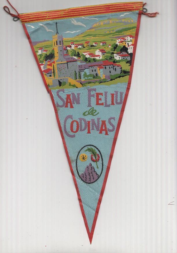 BANDERIN: SAN FELIU DE CODINAS, Barcelona - Ilustracion general de la localidad y escudo 