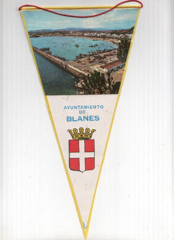 BANDERIN: BLANES - Imagen Aerea de Blanes y escudo (Numero 04)