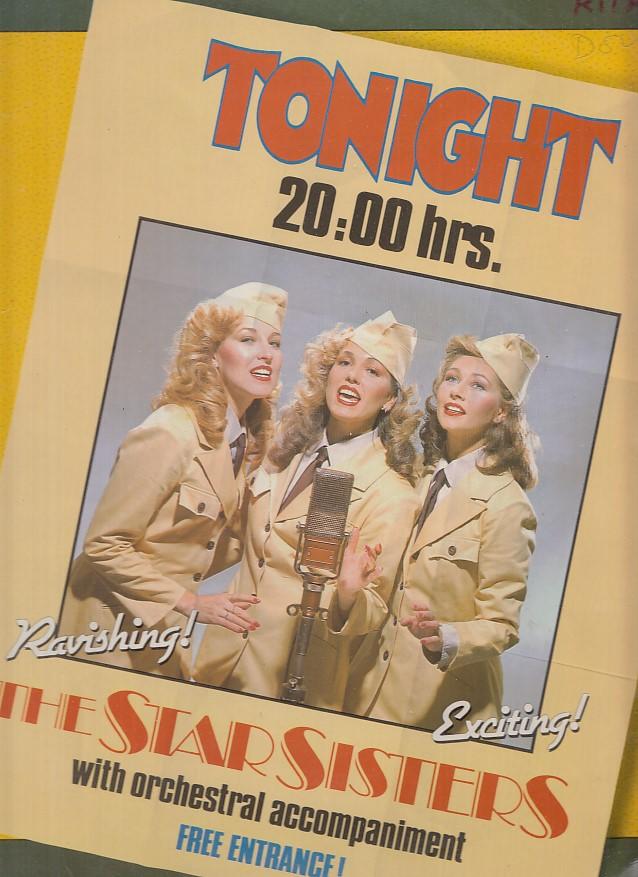 LP - Nombre propietario escrito en cubierta. Tonight 20:00 hrs, The Star Sisters with orchestral accompaniment