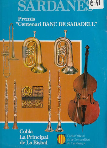 LP - Sardanes, Premis Centenari Banc de Sabadell, Cobla La Principal de la Bisbal