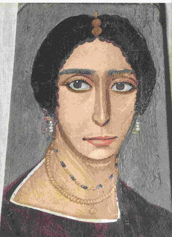 LAMINA 6580: Retrato funerario El Fayun Egispto