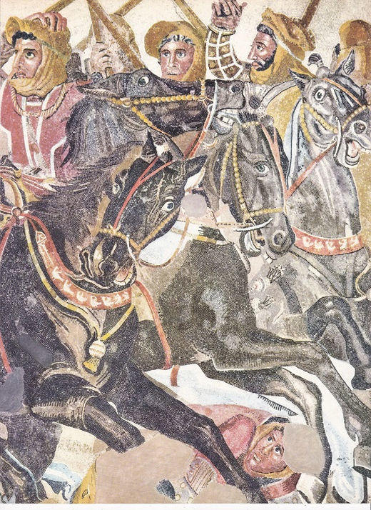 LAMINA 6587: Diario en la batalla de Issos detalle del mosaico de Alejandro Magno