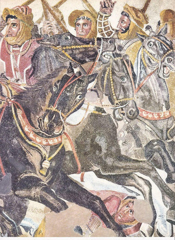 LAMINA 6587: Diario en la batalla de Issos detalle del mosaico de Alejandro Magno