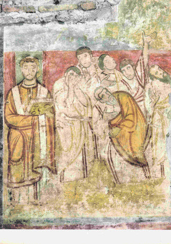 LAMINA 6591: La ascension detalle de un fresco