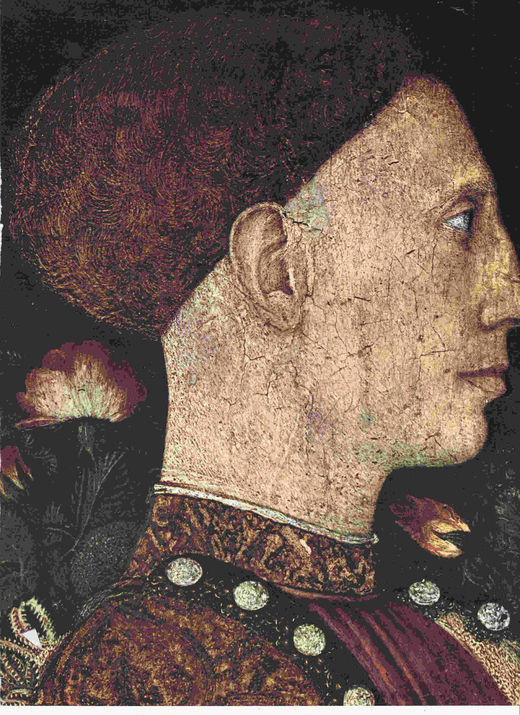 LAMINA 6606: Antonio Pisano llamado Pisanello Retrato de Lionel de Este