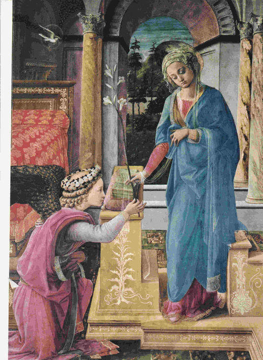 LAMINA 6619: Filippo Lippi Anunciacion