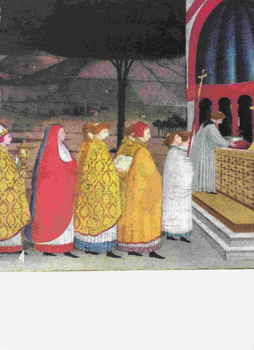 LAMINA 6621: Paolo Uccello La Reconsagracion de la hostia profanada