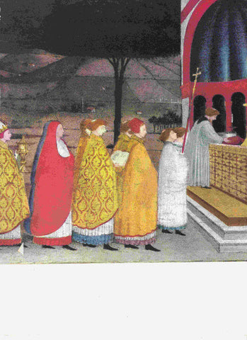 LAMINA 6621: Paolo Uccello La Reconsagracion de la hostia profanada