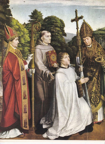 LAMINA 6628: Gerard David El Canonigo de Salviati y sus Santos Patronos