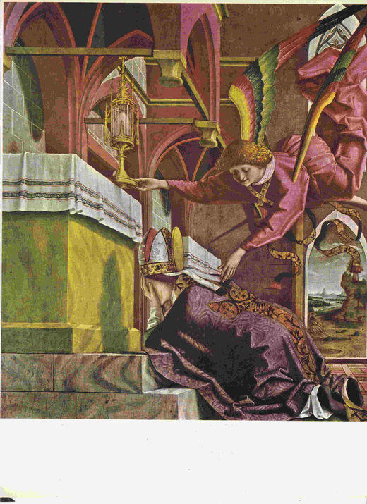 LAMINA 6630: Michael Pacher  San Wolfgang implorando una señal divina