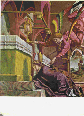 LAMINA 6630: Michael Pacher  San Wolfgang implorando una señal divina