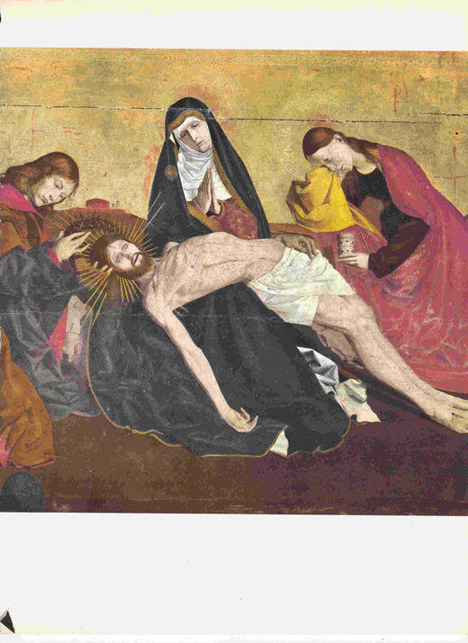 LAMINA 6631: La Pieta de Aviñon detalle