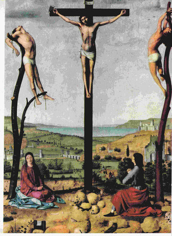 LAMINA 6641: Antonello da Messina Crucifixion