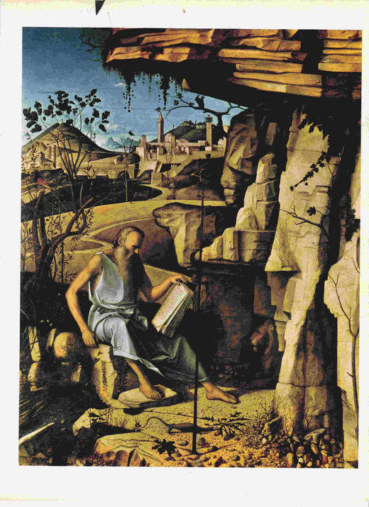 LAMINA 6644: Giovanni Bellini San Jeronimo en el desierto