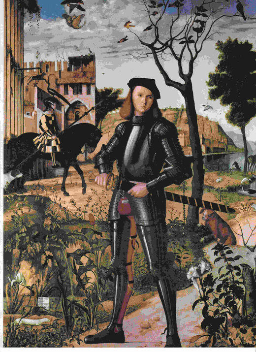 LAMINA 6645: Vittore Carpaccio Retrato de un caballero