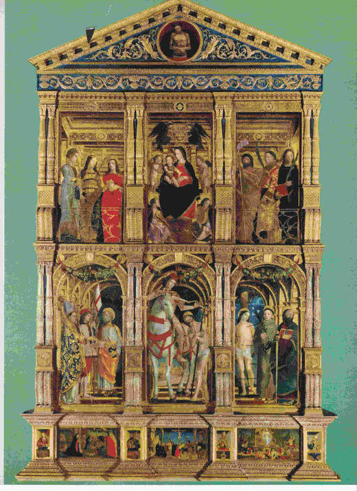 LAMINA 6648: Bernardino Butinone y Bernardino Zenale Retablo de San Martino
