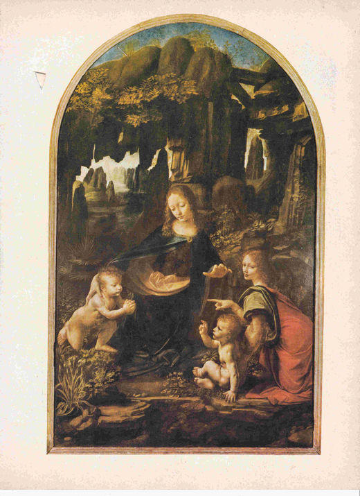 LAMINA 6651: Leonardo da Vinci La Virgen de las Rocas