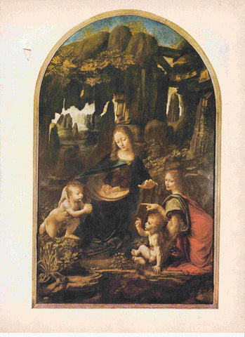 LAMINA 6651: Leonardo da Vinci La Virgen de las Rocas