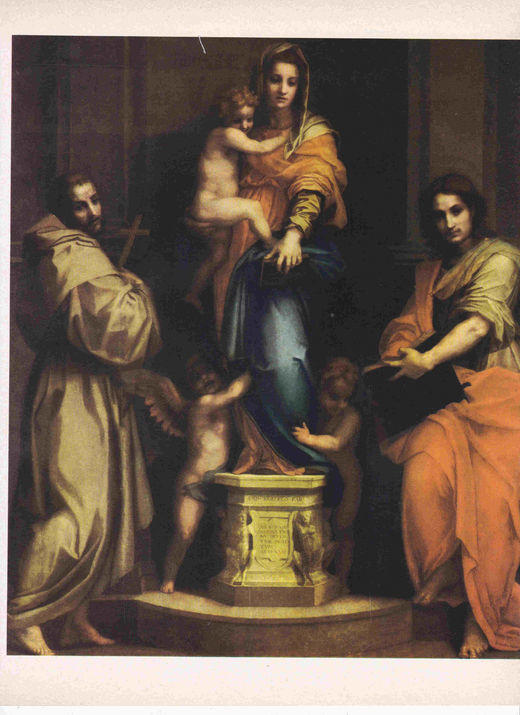 LAMINA 6653: Andrea del Sarto  La Virgen de las Arpias