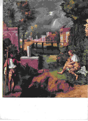 LAMINA 6661: Giorgione La Tempestad